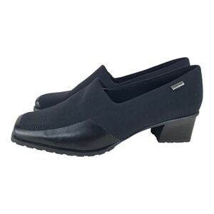 ARA Gore-Tex And Leather Slip On Stretch Black Comfort Shoes Size US 10